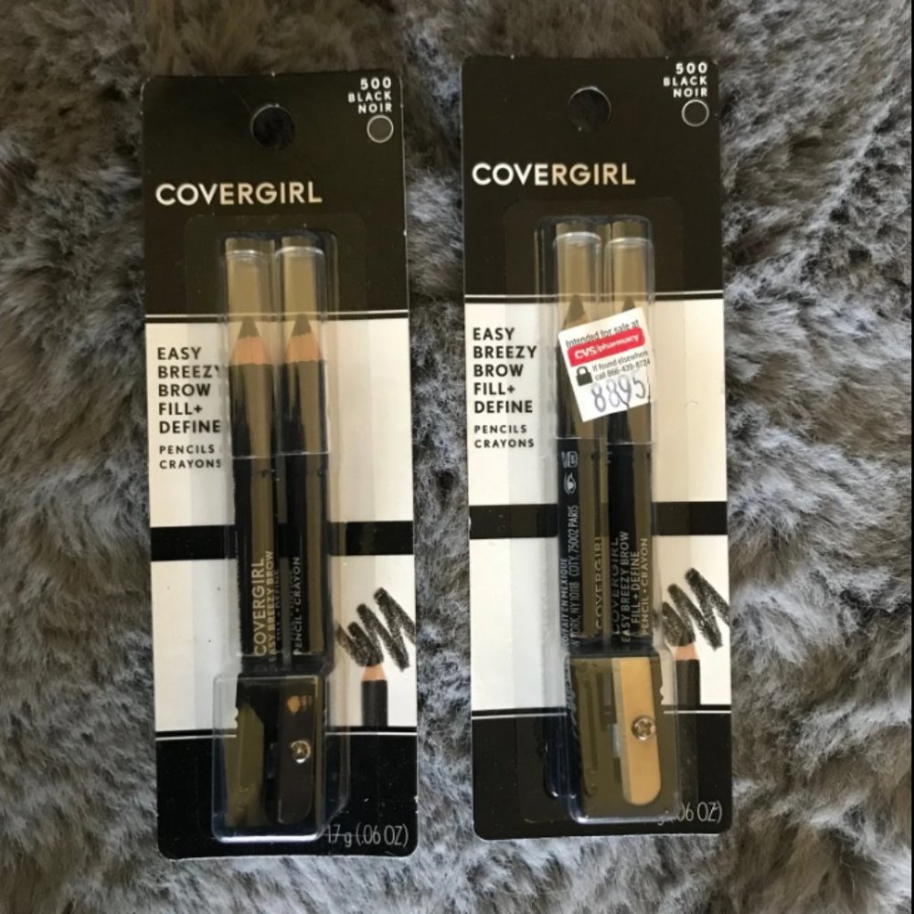 2 Covergirl Easy Breezy Brow Fill And Define Pencil Crayons #014